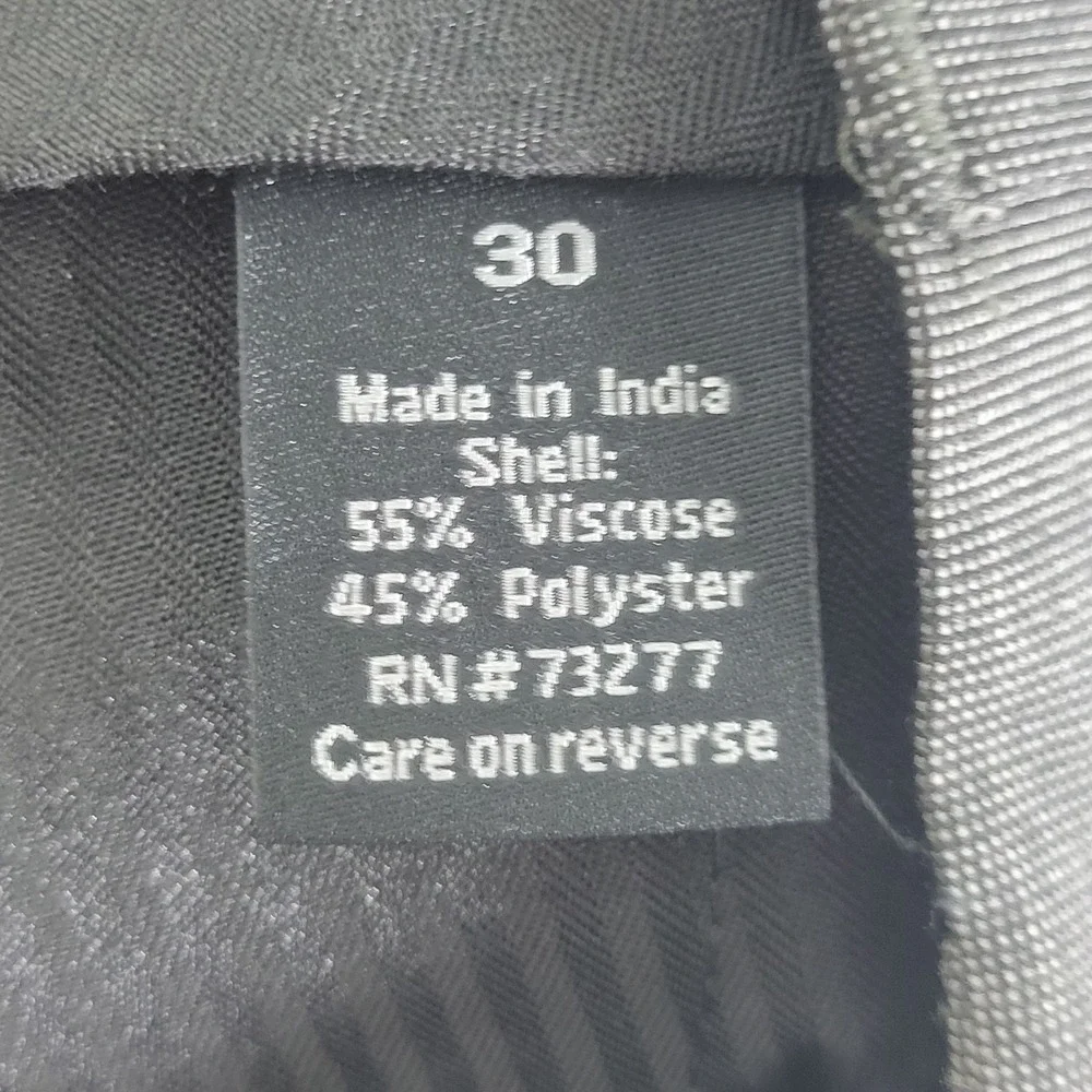 APT.9‎ Men's SLIM FIT Trouser Pants Gray Size 30 UNFINISHED